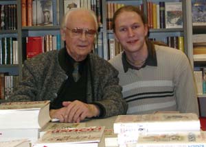 Foto:
  Ephraim Kishon und Martin Egge.