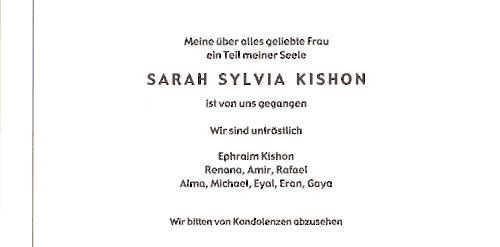 Die Traueranzeige. Traueranzeige